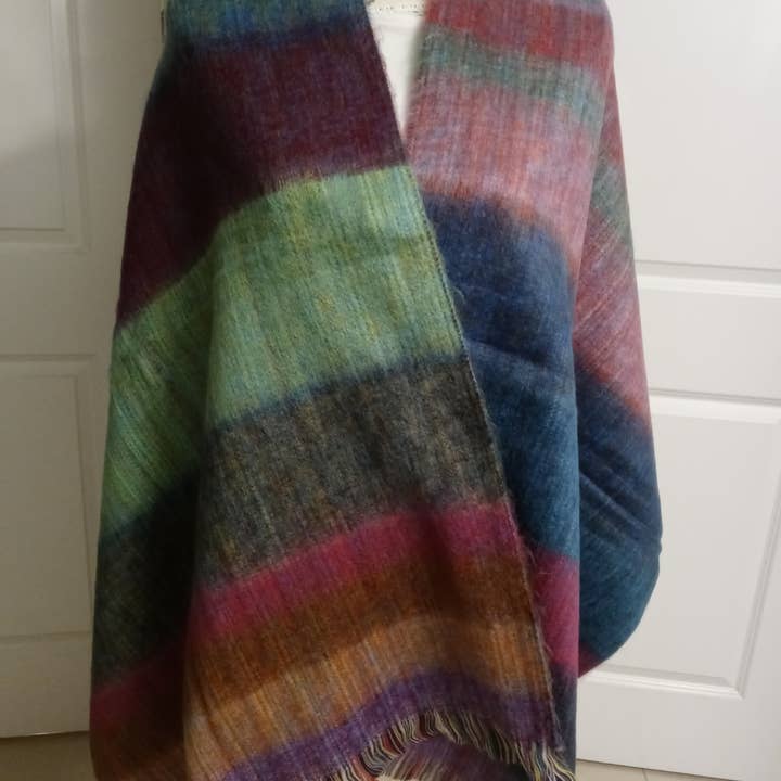 Treasure of ANDES - Wholesale Wrap - Women's - ORDER of 50 Handmade ALPACA Blend SHAWLS from ECUADOR 13