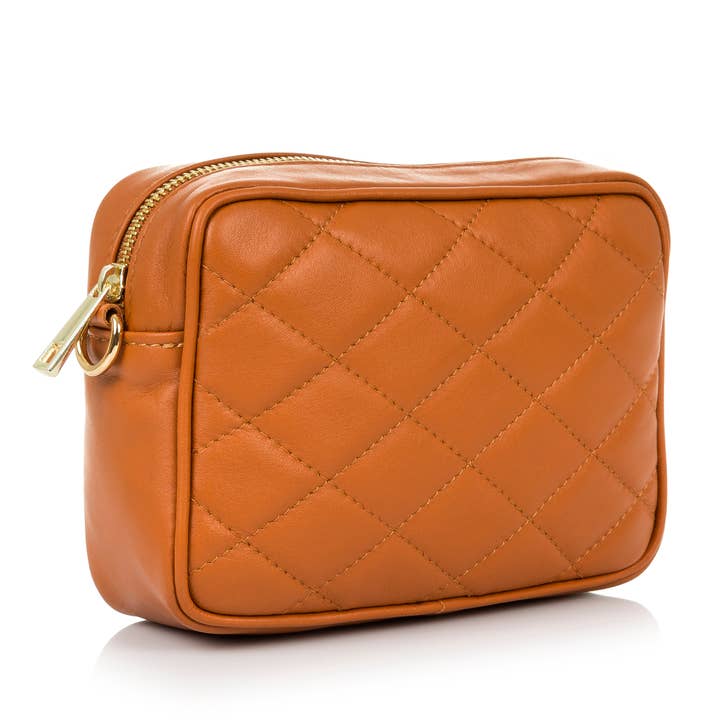 FIRENZE ARTEGIANI - Vente Sac porté épaule – femme - Sac à bandoulière femme Cléopâtre. Cuir véritable Cuir matelassé9