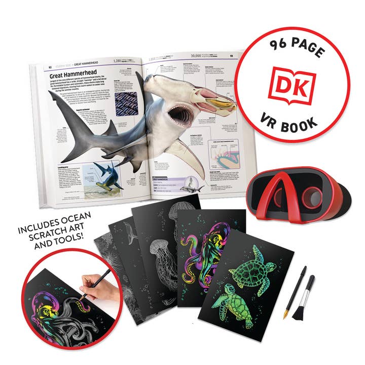 Abacus Brands, Inc. - Wholesale Book - Kids - Virtual Reality Discovery Gift Set w/ DK Book - Oceans!