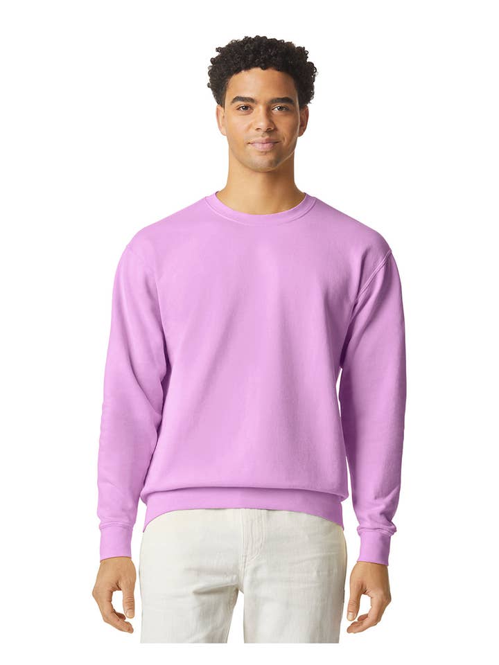 Total Apparel - Wholesale Sweatshirt - Unisex - Comfort Colors Lightweight Crewneck Blank Sweatshirt 14666