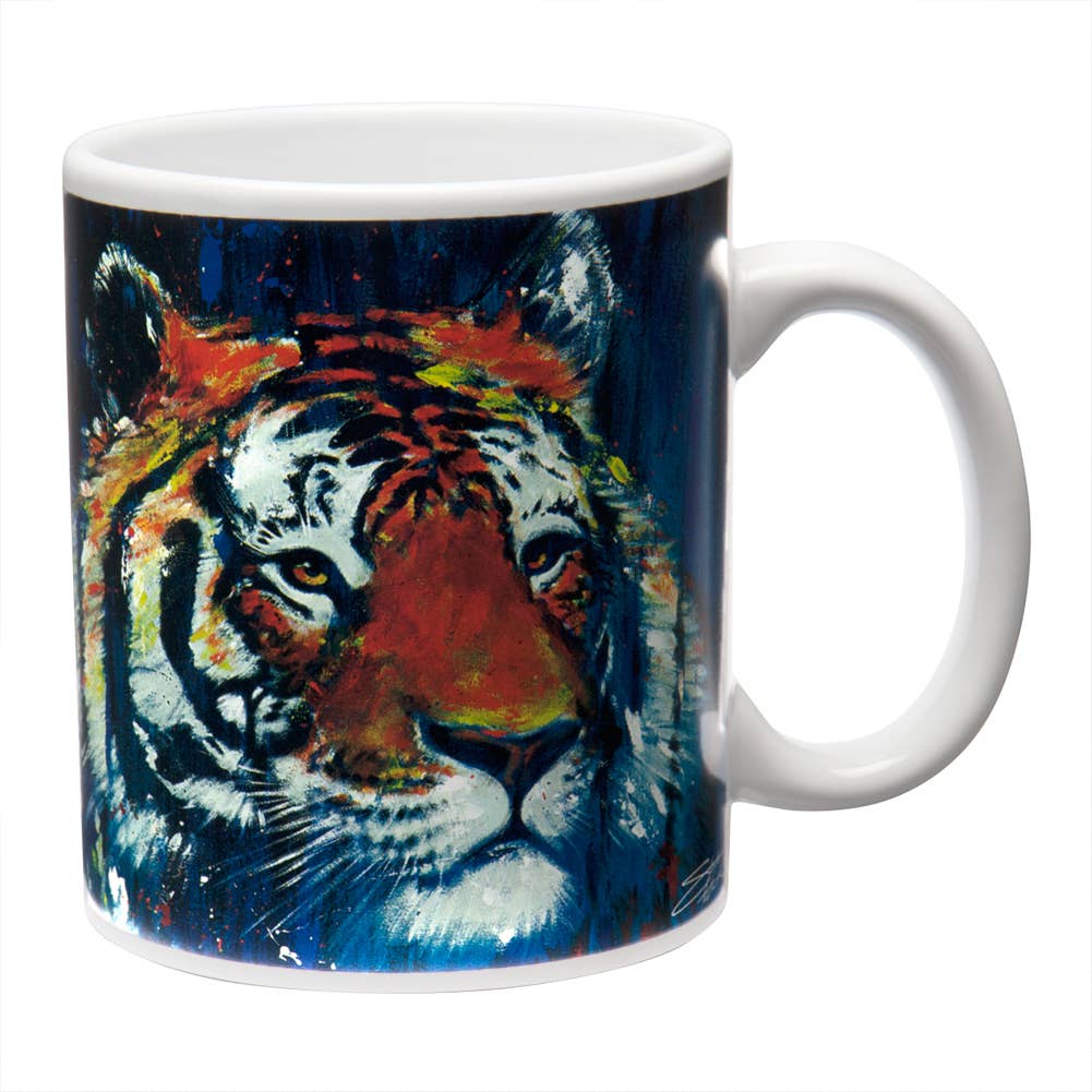 Official Store - Wholesale Coffee Mug - Stephen Fishwick Blue Tiger Coffee Mug0
