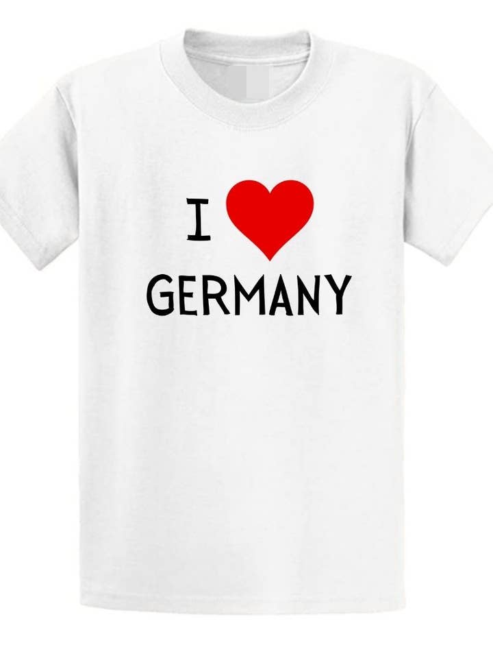 Camiseta vermelha I Love Germany para bebês/crianças Second Ave por atacado de Second Ave Gift Company