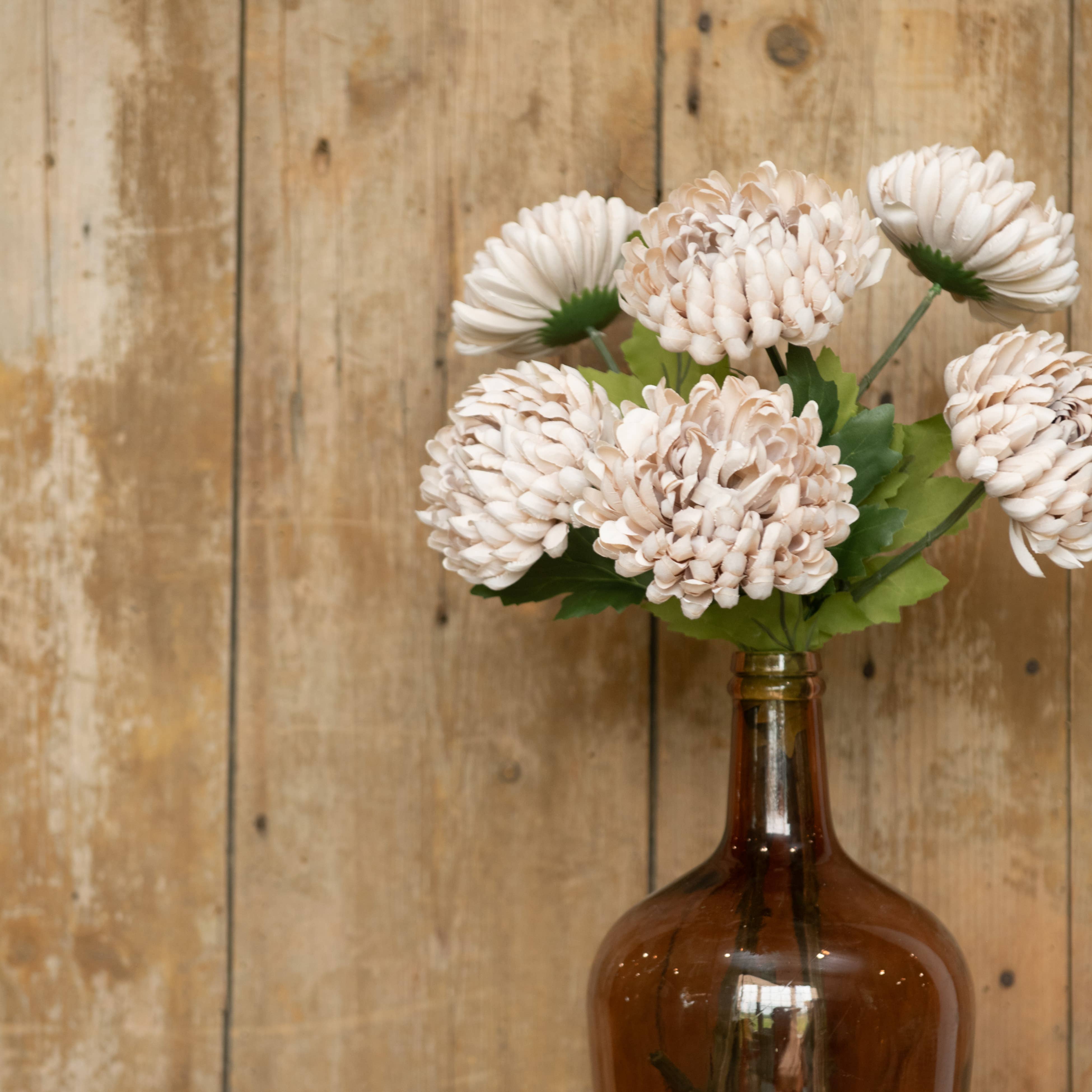 Ragon House - Wholesale Artificial Flowers - 24.5" AUTUMN CREAM MUM SPRAY4