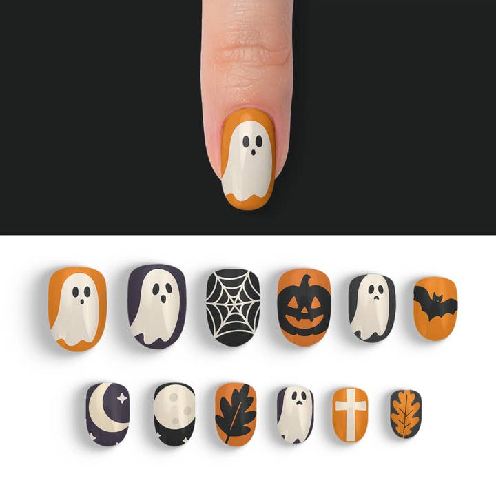 FYNE BODY - Wholesale Press-on/fake nails - Ghoul Glow Ghostly Glam Press-On Nails65