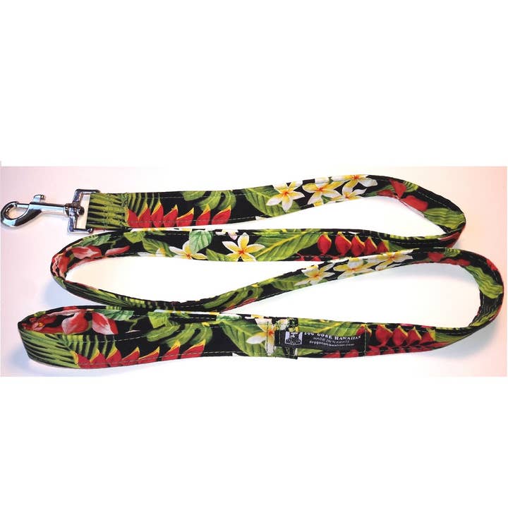 Dog Gone Hawaiian – wholesale Pet leash – Dog – Hawaiian Fabric on Webbing Dog Leash-Matches our Collars