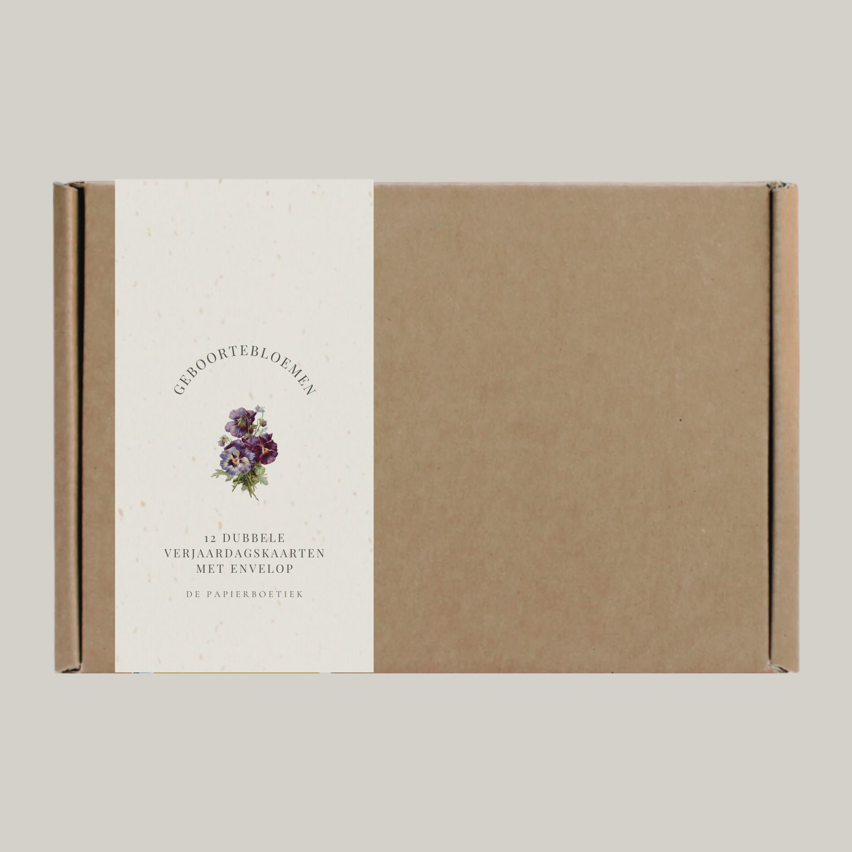 De Papierboetiek - Wholesale Birthday Card - Birth flowers | 12 birthday cards with envelope1