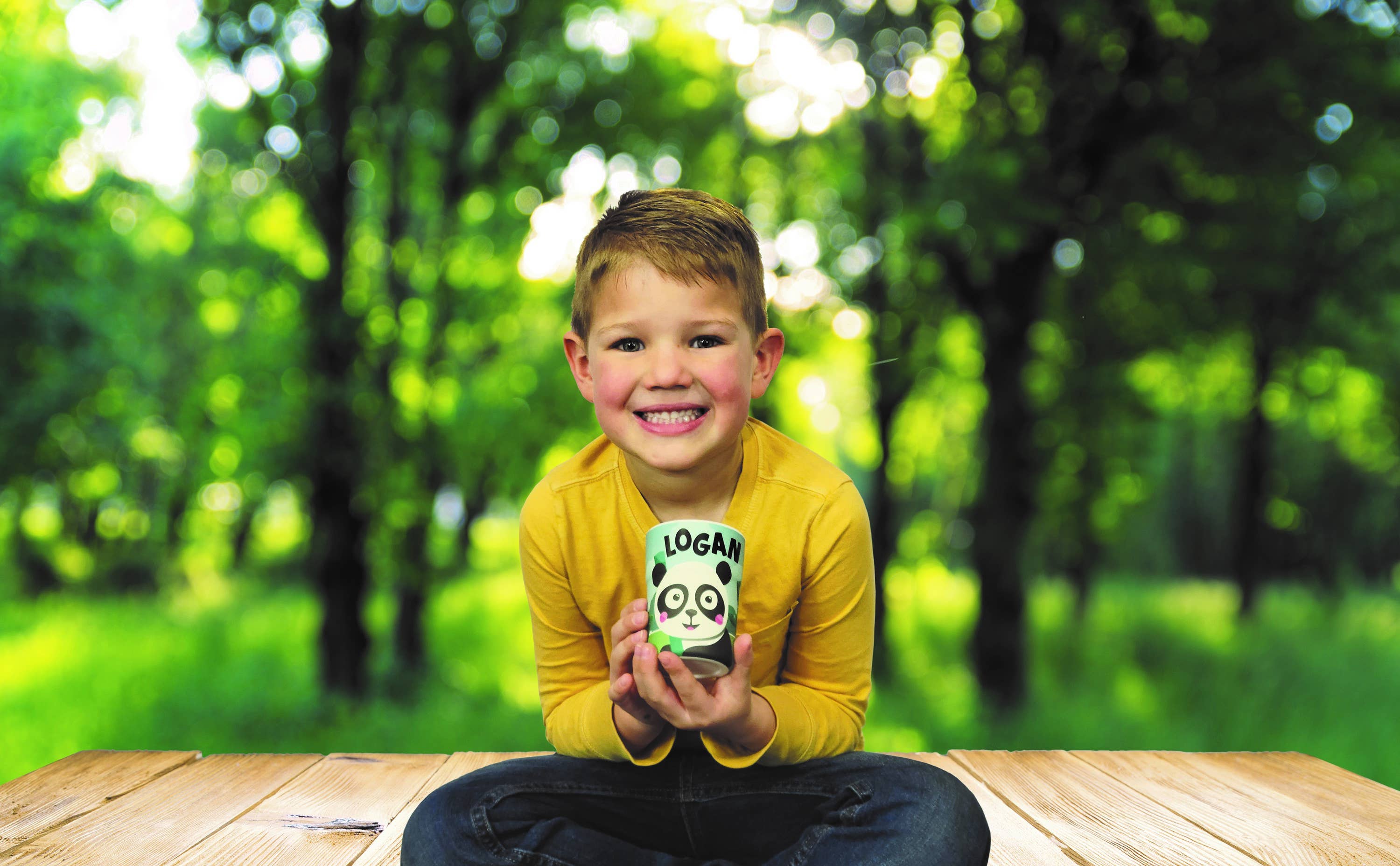 The H&H Group - Wholesale Drinking Glass/Cup - Kids & Baby - Panda Crew Cups Display & Stock2