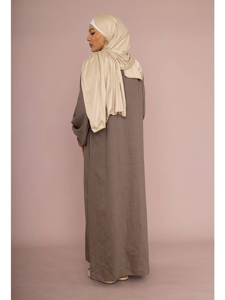 IDEAL OUTFIT - Wholesale Kaftan - Women's - Medina silk abaya dress 2370vs