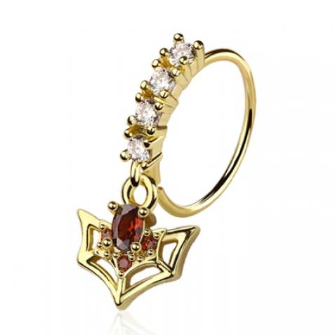 ANNEAU NASAL EN FORME D'ANNEAU TORIQUE EN FORME D'AILE EN TOILE DE ZIRCONE CUBIQUE pour la vente par CRAVE