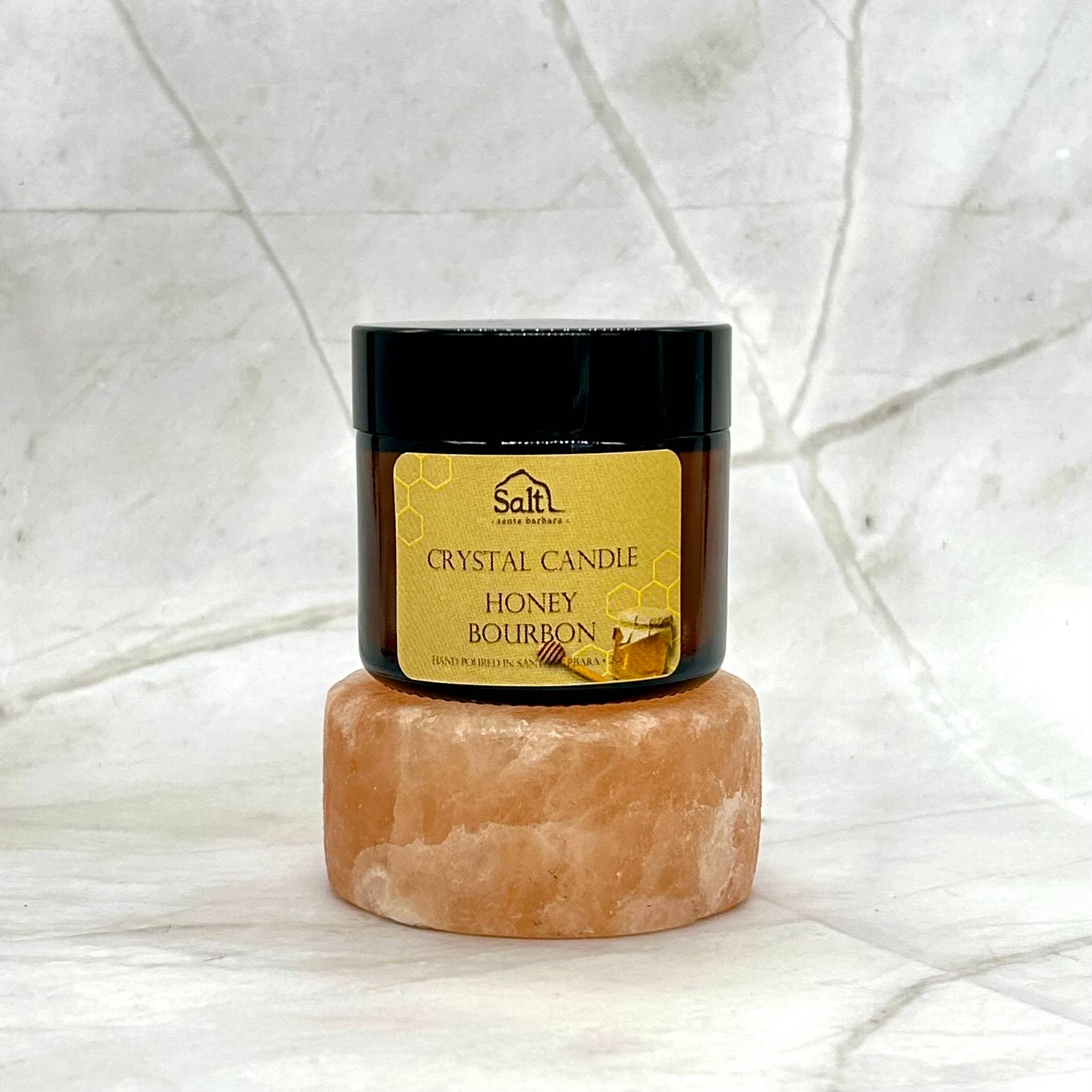Salt Cave Santa Barbara - Wholesale Jar/Filled Candle - Himalayan Crystal Candle1