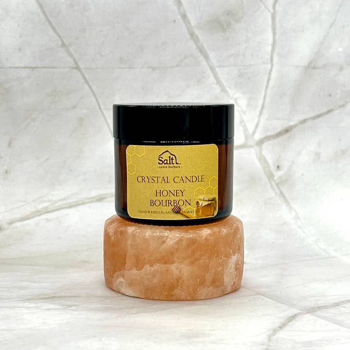 Salt Cave Santa Barbara - Wholesale Jar/Filled Candle - Himalayan Crystal Candle1