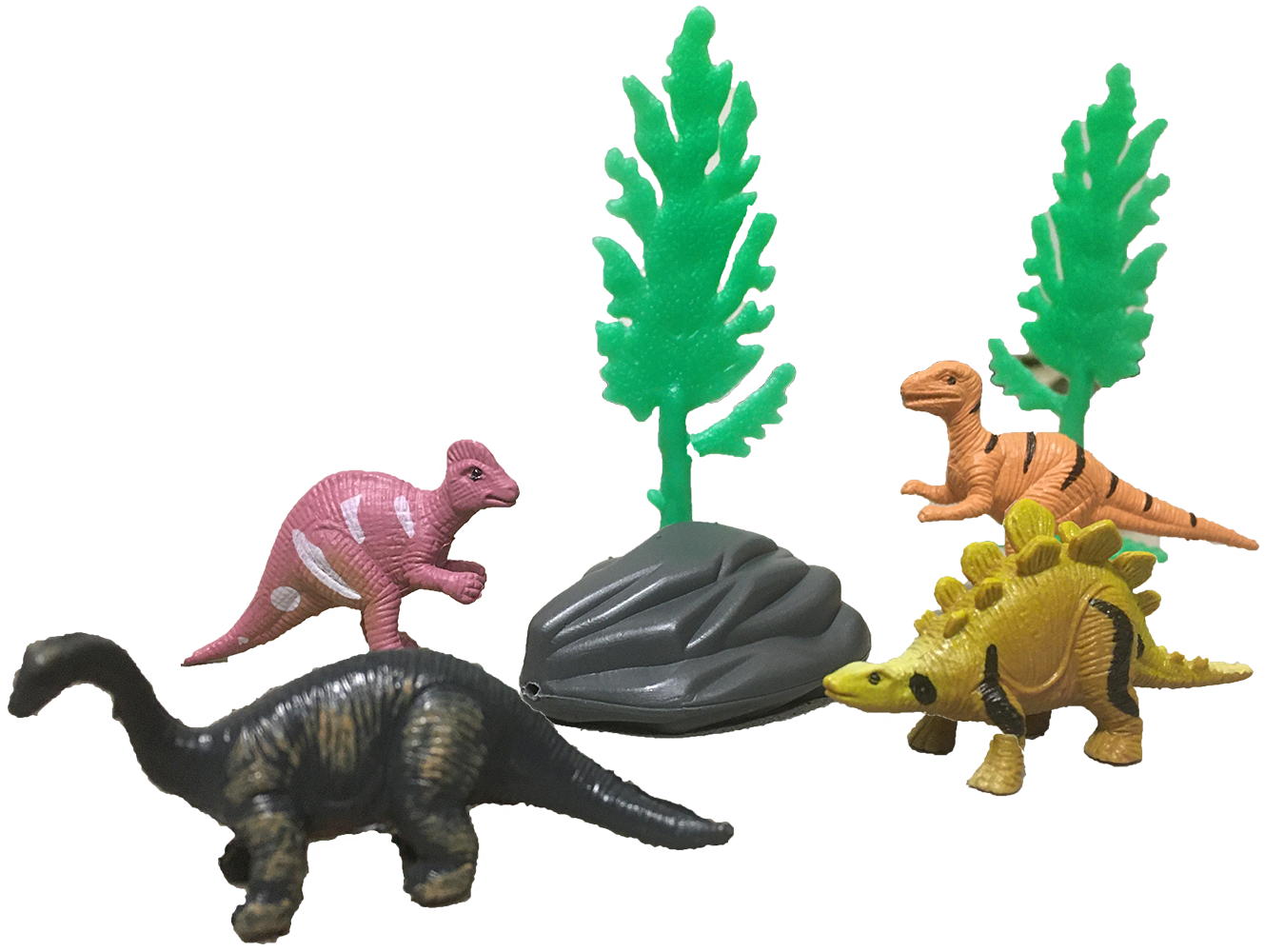 Texas Toy Distribution - Wholesale Figurine Toy - Kids - Dinosaur Figurines in Clear Tube with T-Rex Head Topper1