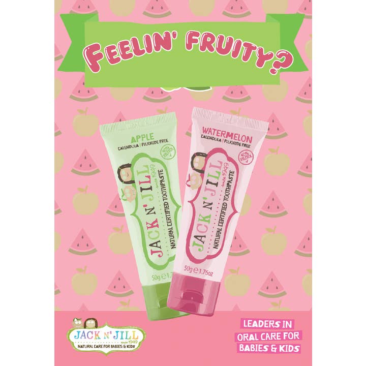 Jack N' Jill Kids - Wholesale Toothpaste - Jack N' Jill Natural Certified Toothpaste Apple & Watermelon