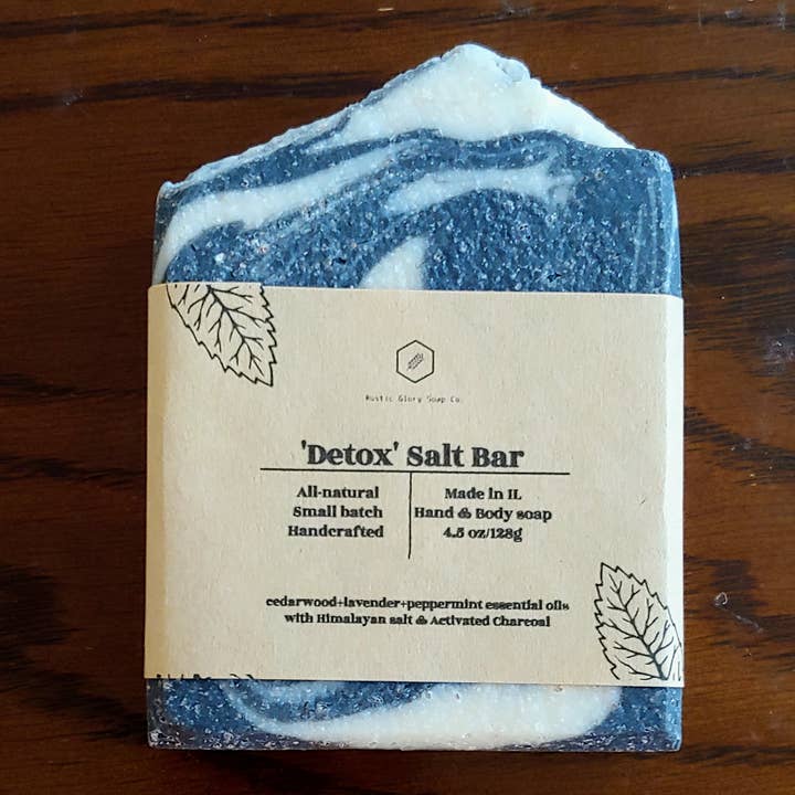 Rustic Glory Soap Company - Wholesale Bar Soap - 'Detox' Himalayan Salt Soap1