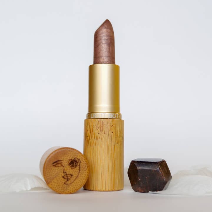 Nourishing Lipstick ~ Garnet for wholesale by Pure Light Botanical Beauty