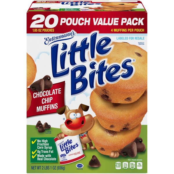 Entenmann's Little Bites Chocolate Chip Muffins, 20 Pouch for wholesale by Horizon Top Market