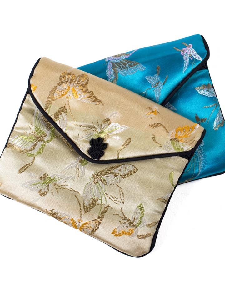 Bolsa Grande de Seda con Mariposa para venta al por mayor de Value Arts
