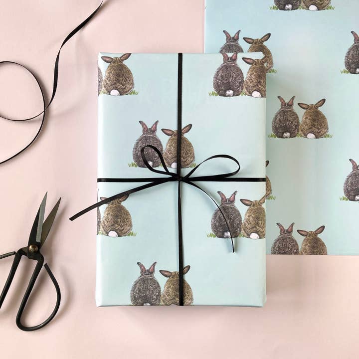 Some Bunny Loves You Wrapping Paper for wholesale by Amelia Illustration