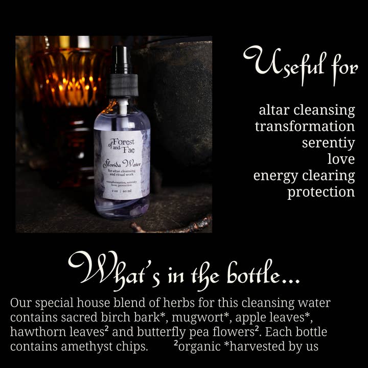 of Forest and Fae - Wholesale Meditation supplies - Botanical Florida Water • Crystal Infused • Witchcraft2
