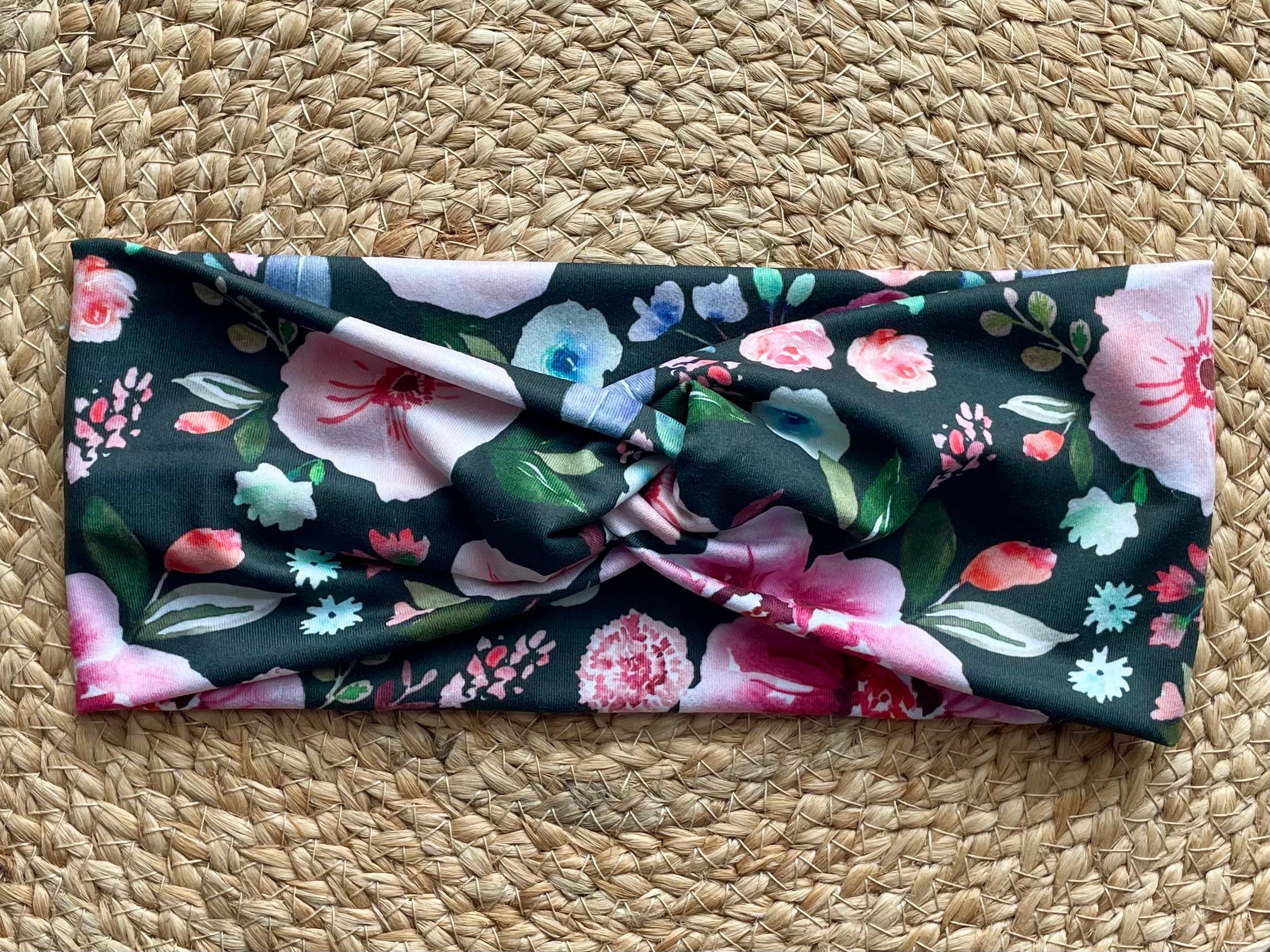 Designs by Rachel Joy - Wholesale Fashion Headband - Women's - Tiger Lily Charcoal Knit Twist Headband2