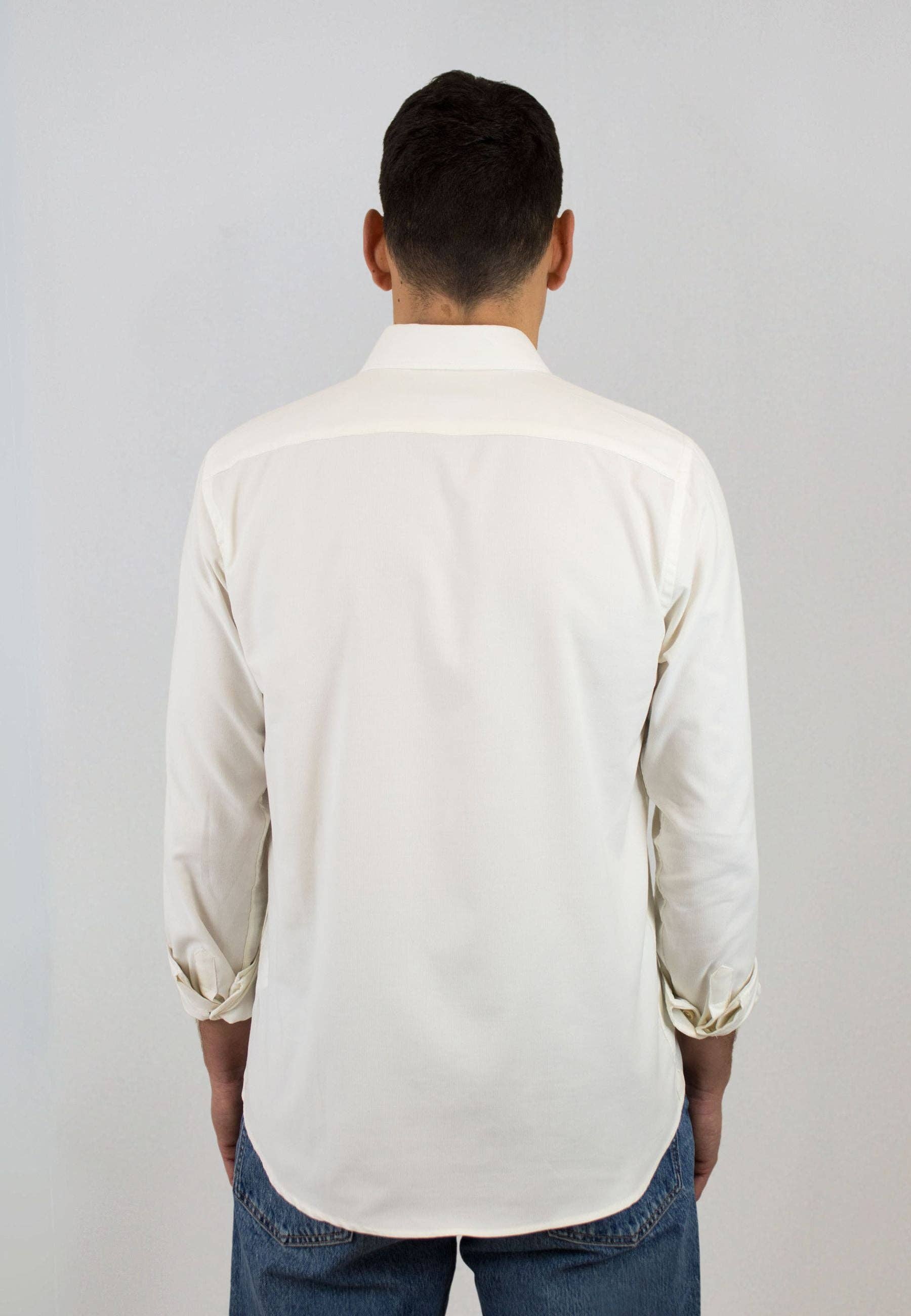 Patadegayo - Venta al por mayor Camisa con botones - Hombre - Camisa de micro pana crudo1