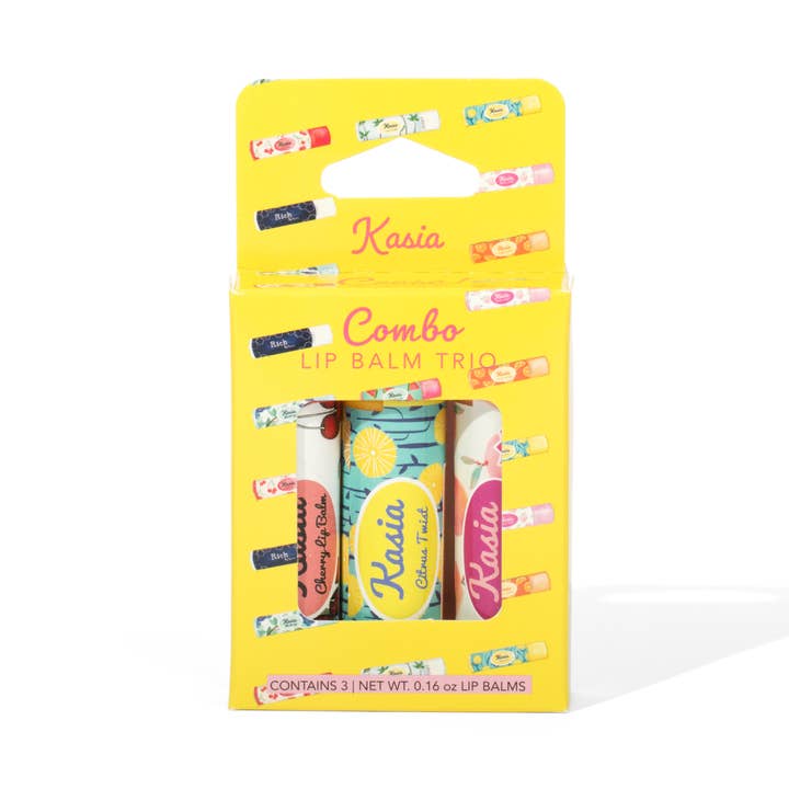 Kasia Lip Balms - Wholesale Lip Balm Set - KASIA Combo Lip Balm Trio