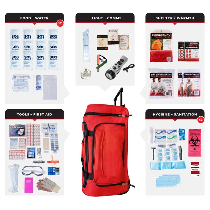 2 Person Comfort Survival Kit for wholesale by Wholesalesurvivalkits