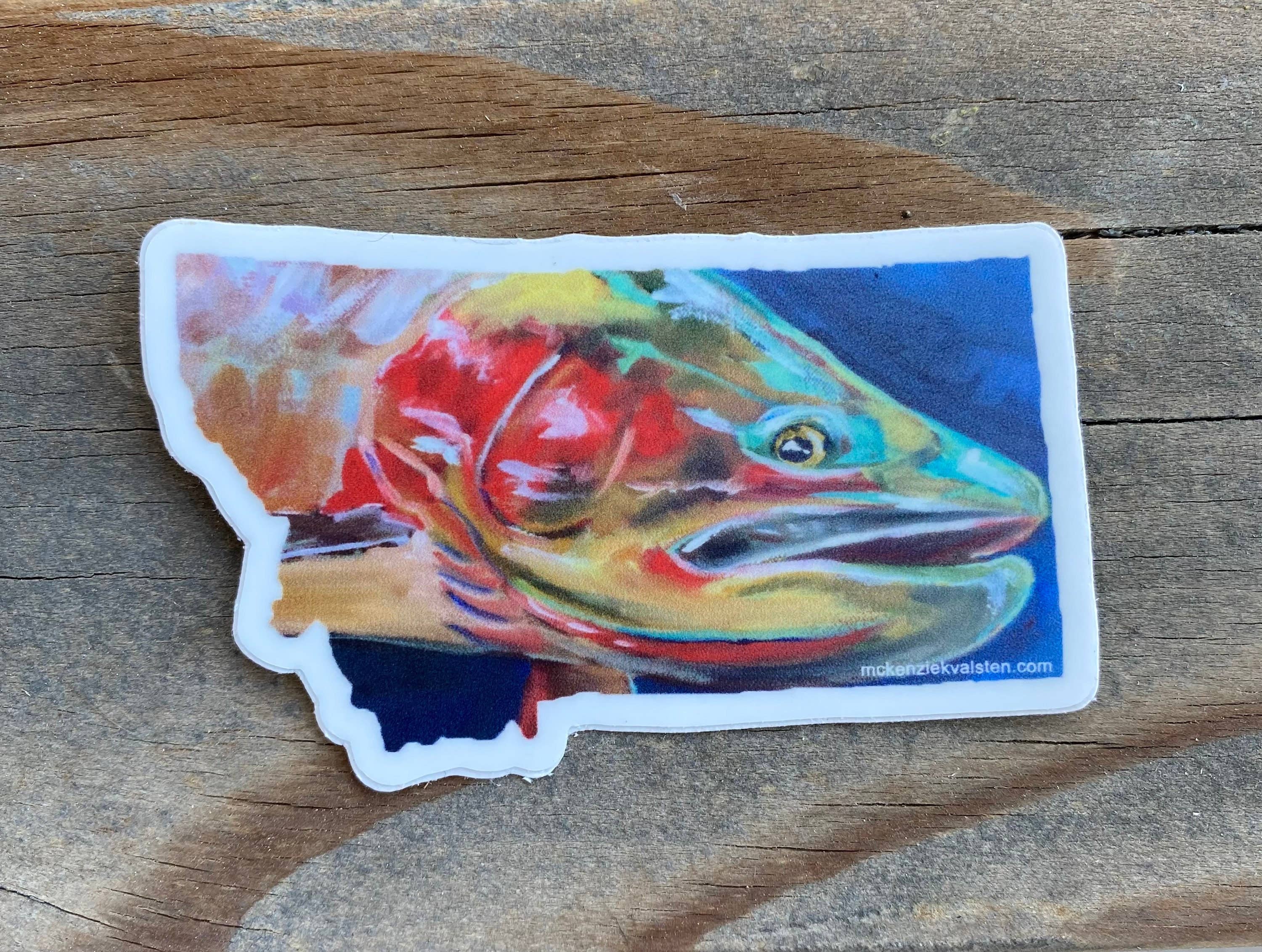 Mckenzie Kvalsten - Wholesale Sticker - Cutthroat Trout MT Sticker1