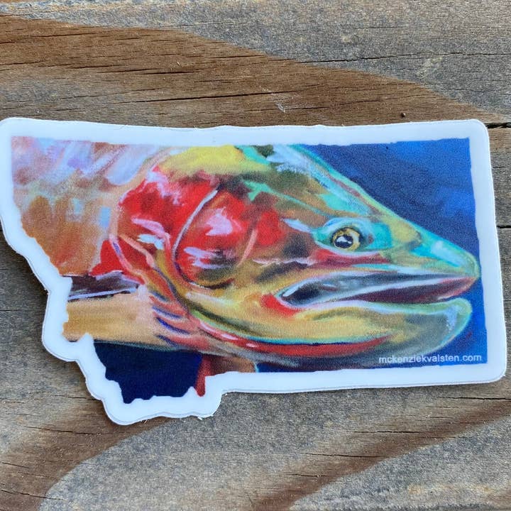 Mckenzie Kvalsten - Wholesale Sticker - Cutthroat Trout MT Sticker1