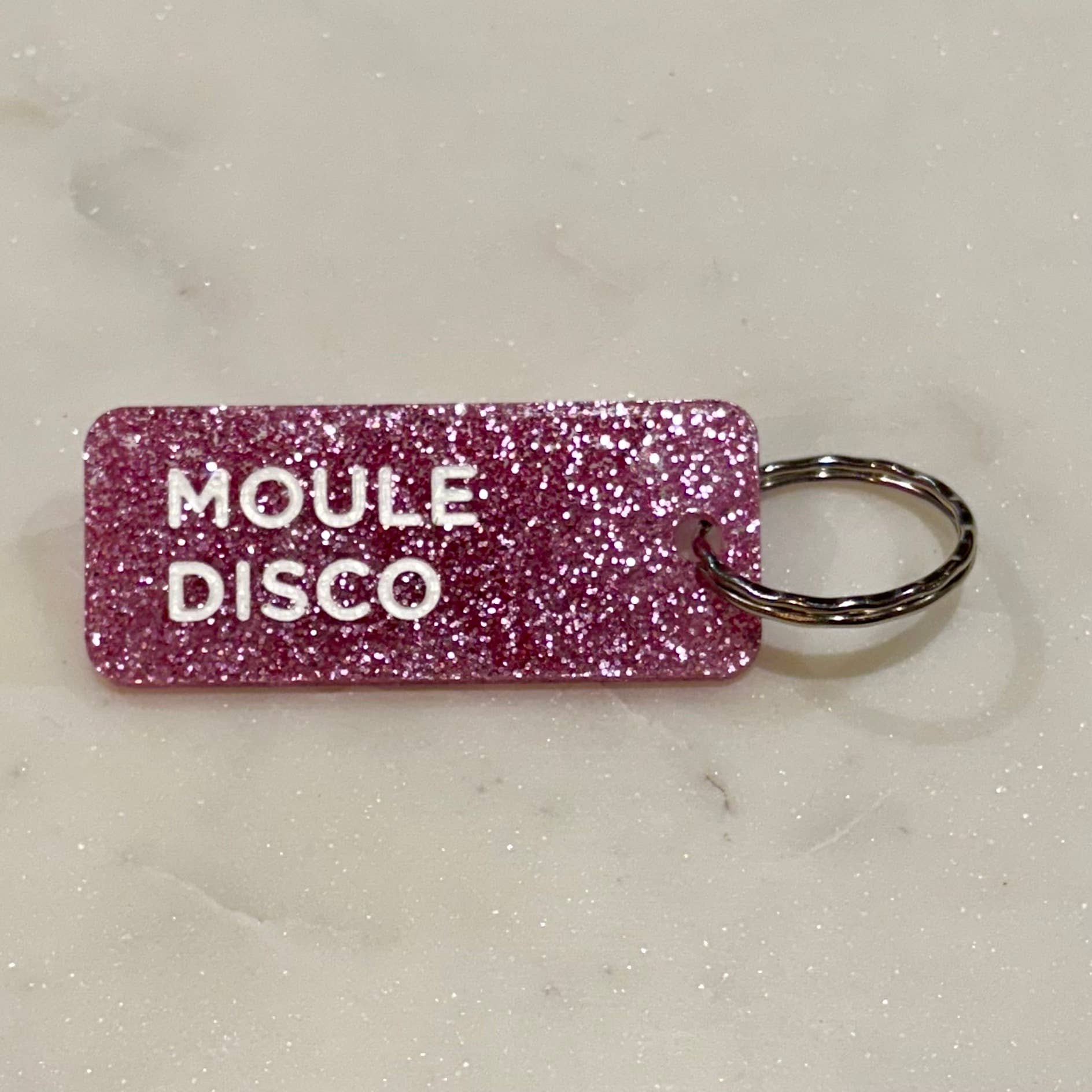 Plus de Love - Venta al por mayor Llavero - Unisex - LLAVERO DISCO DE MOLUSCO con lentejuelas Más amor2