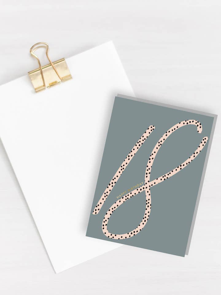 18 års fødselsdagskort for engroshandel hos Três Paper Co