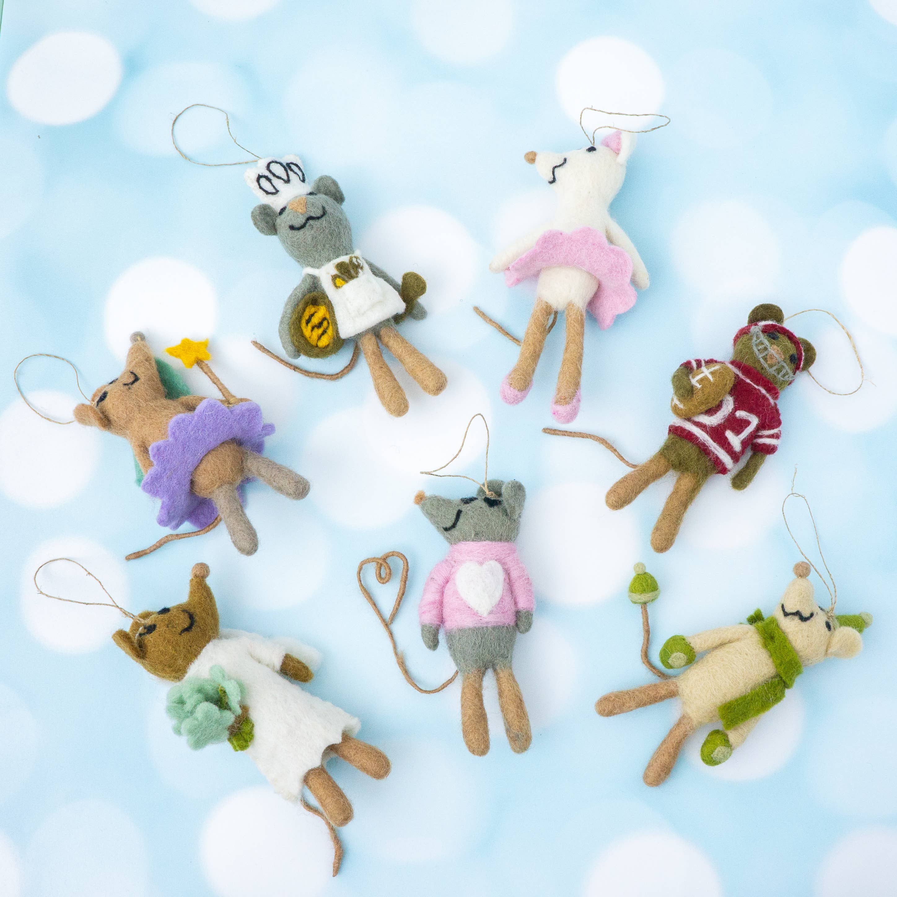 Friendsheep – wholesale Ornament – Cheery Mouse Eco Wool Ornament Collection - (8 styles)13