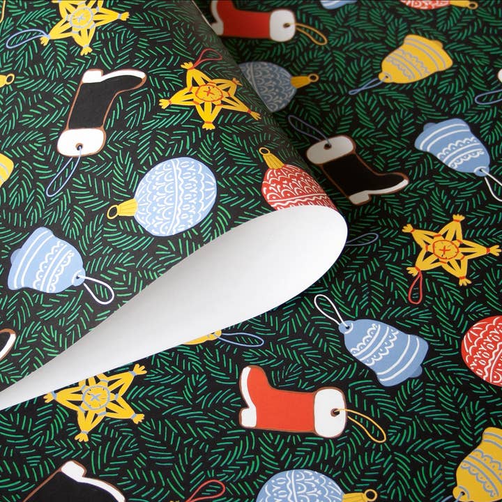 Christmas tree wrapping paper for wholesale by Papaya Paper Products