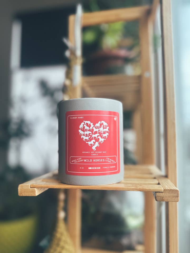 Wild Horses Candle 12oz for wholesale by Cloudy Babe