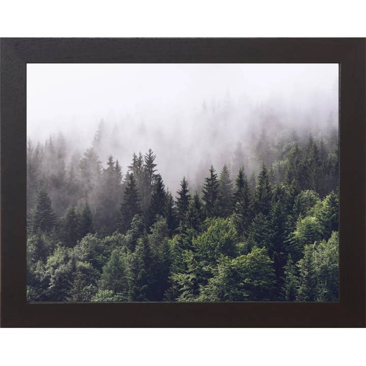 Forest Pine Tree Woods Misty Framed Art Picture for wholesale by Summer Snow Art