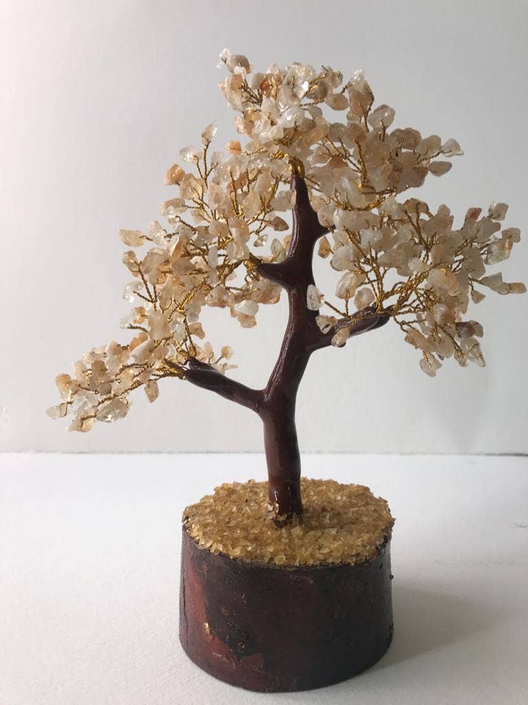 jiomind - Vendita all'ingrosso Decorazioni da tavolo - Albero di pietra preziosa citrino (albero da 500 chips, filo dorato)1