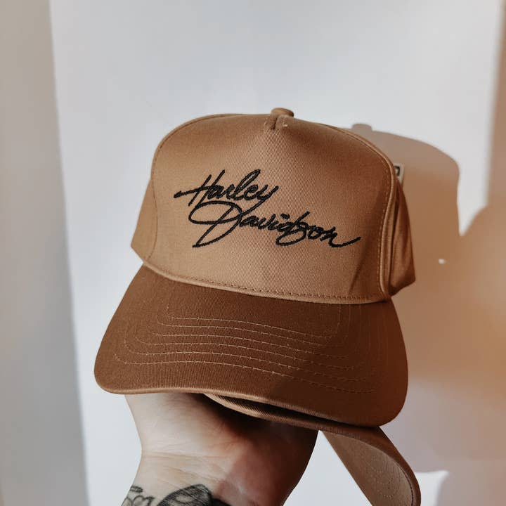 Grady Ln Boutique - Wholesale Trucker Hat - Women's - Harley Davidson Script Hat