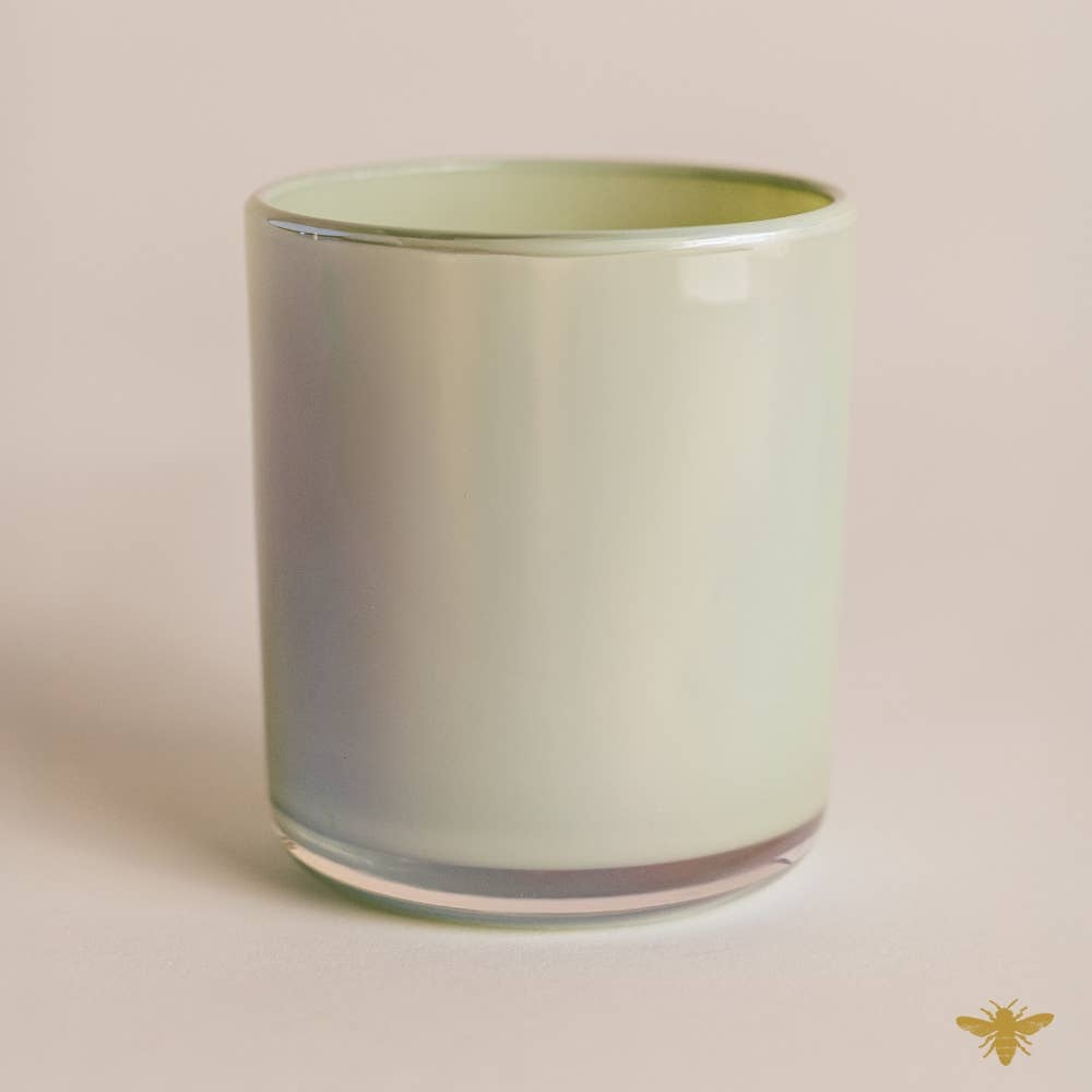 Hive and Honey Candle Supply - Wholesale Candle Holder - 12oz Iridescent Sage Candle Jar