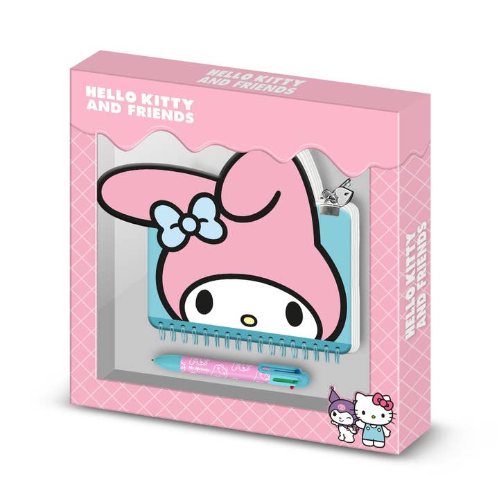 My Melody Face-Pack of Kawaii Diary + 6-Coloured Pen for wholesale by KARACTERMANIA