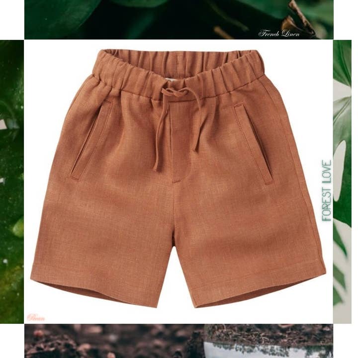 Waldliebe Kinder Leinen-Shorts für den Großhandel von Be Kind