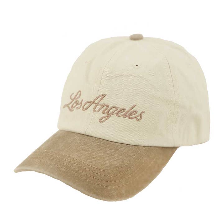 anbfashion - Wholesale Baseball Cap - Women's - Los Angeles Embroidery Cotton Cap