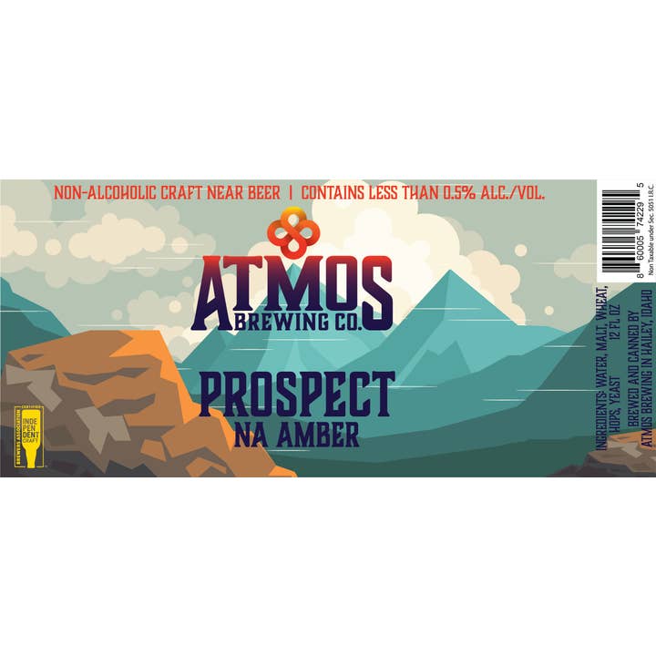 Atmos Brewing Company - Wholesale Non-Alcoholic Beer - Prospect Non-Alcoholic Amber (6-Pack)