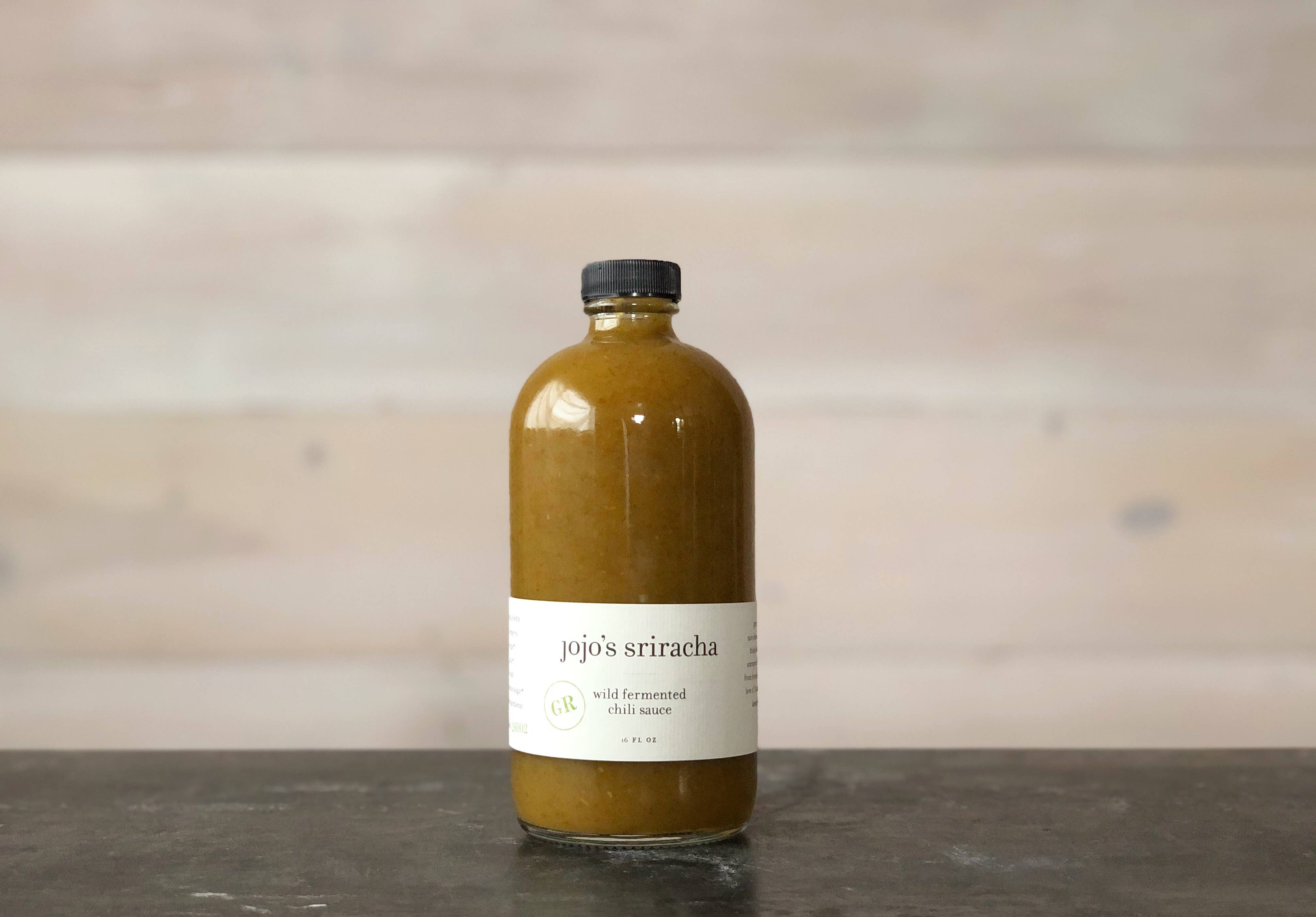 Jojo’s Sriracha - Wholesale Hot Sauce - 16 oz - Green Chili Jojo's Sriracha0