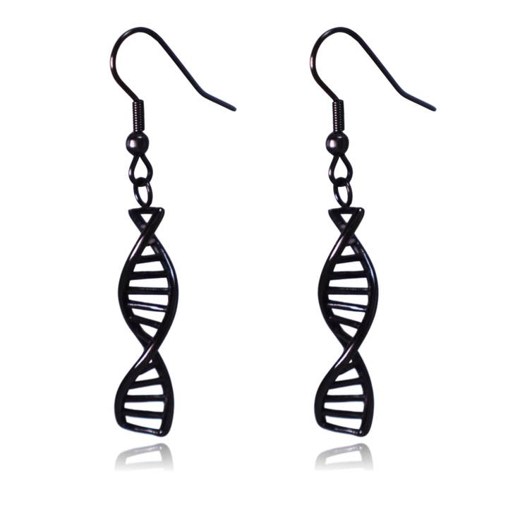 Clayton Jewelry Labs - Wholesale Hangende/ronde oorbellen - DNA Double Helix Science roestvrijstalen bengelen oorbellen