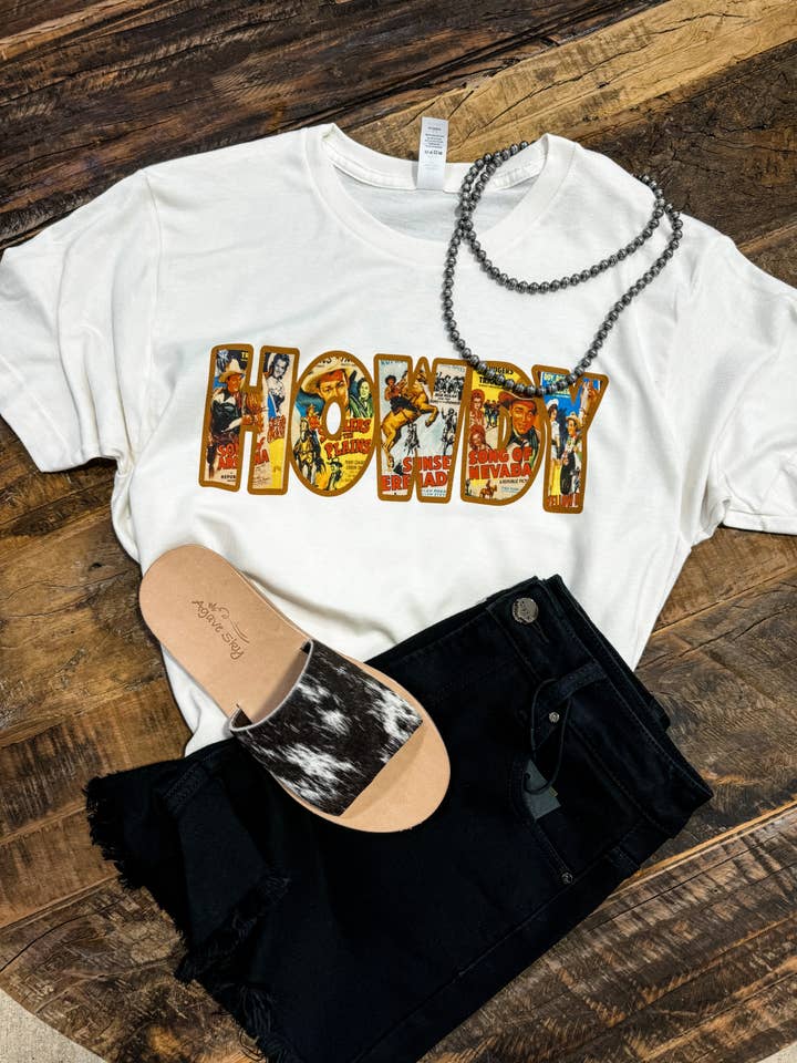 HOWDY Tee for wholesale by Disco Ranch Designs