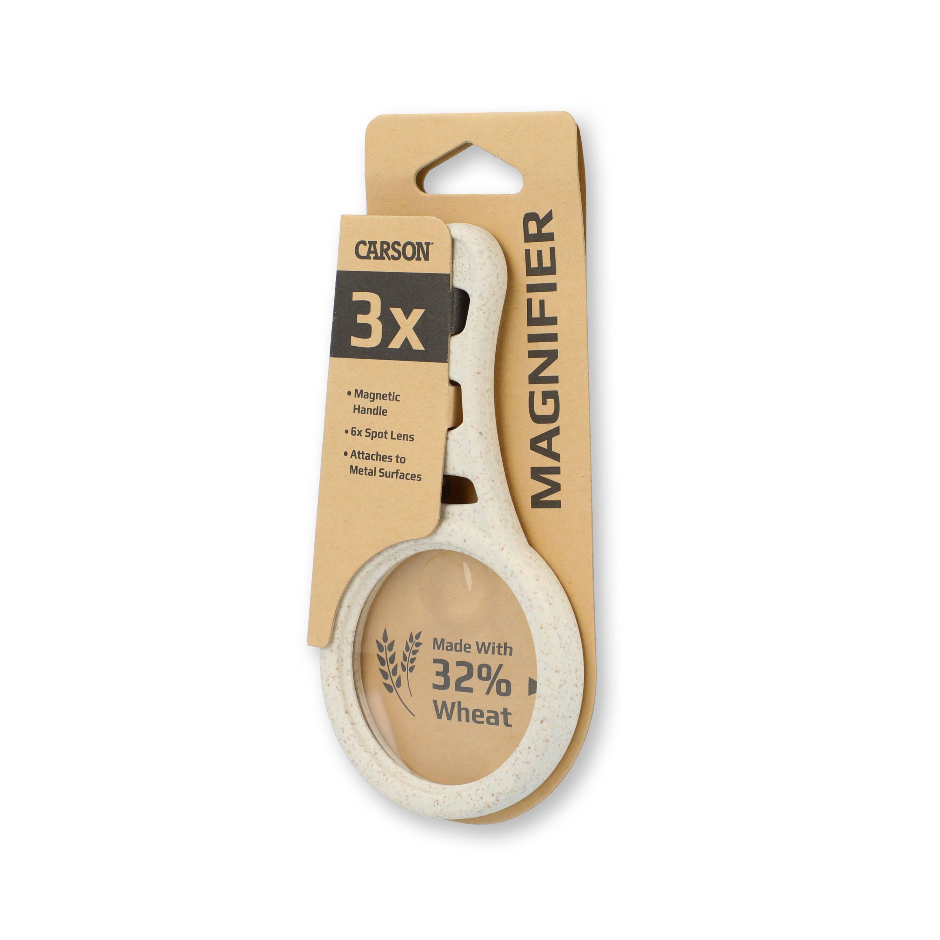 Carson EU – wholesale Förstoringsglas – MagnetMag Veteförstoringsglas 3x med 6x punktlinser4