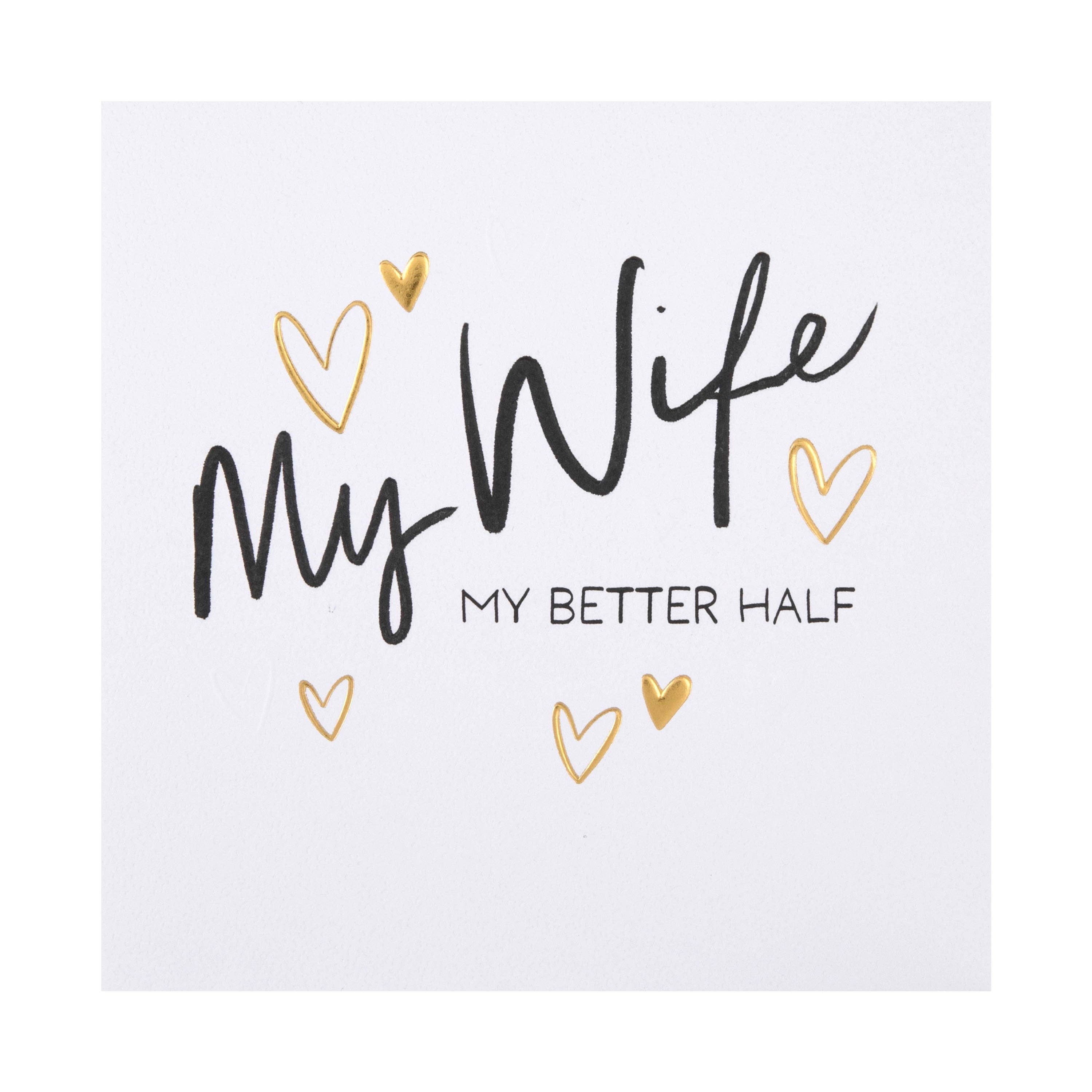 Hallmark - Wholesale Birthday Card - Birthday Card for Wife - Inkwave Typography Design3