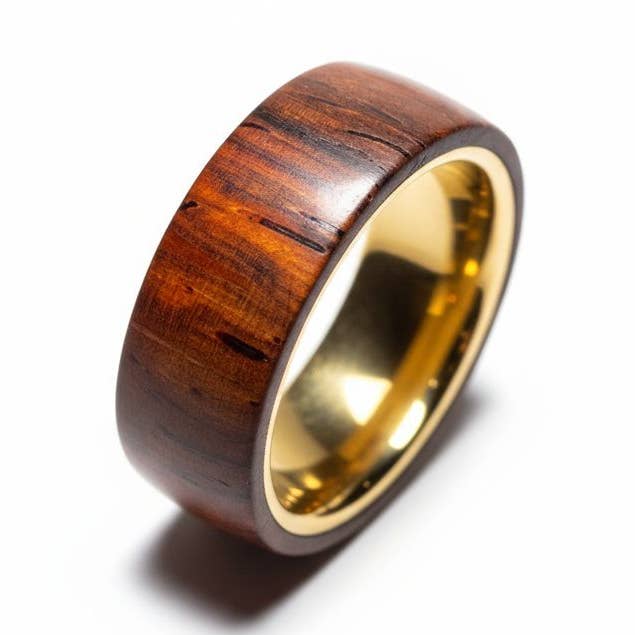 Brazilian Rosewood 24kt Gold Liner for wholesale by Natural Evolution Design