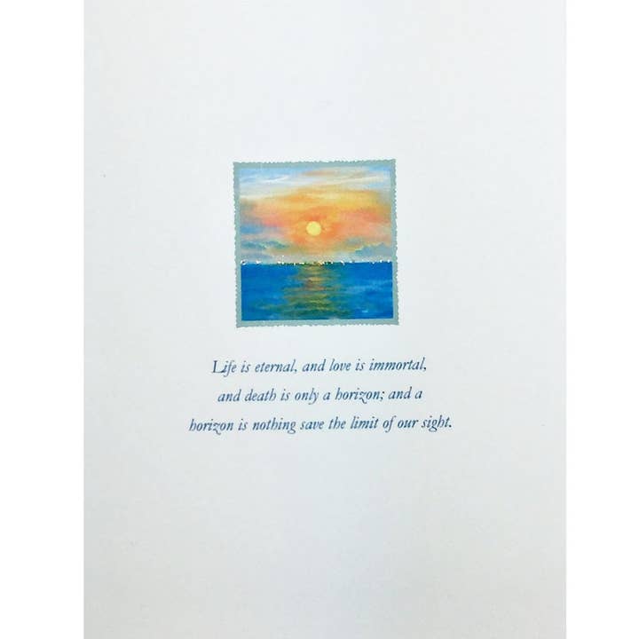 lumia designs - Wholesale Sympathy Card - Horizon Sympathy Card