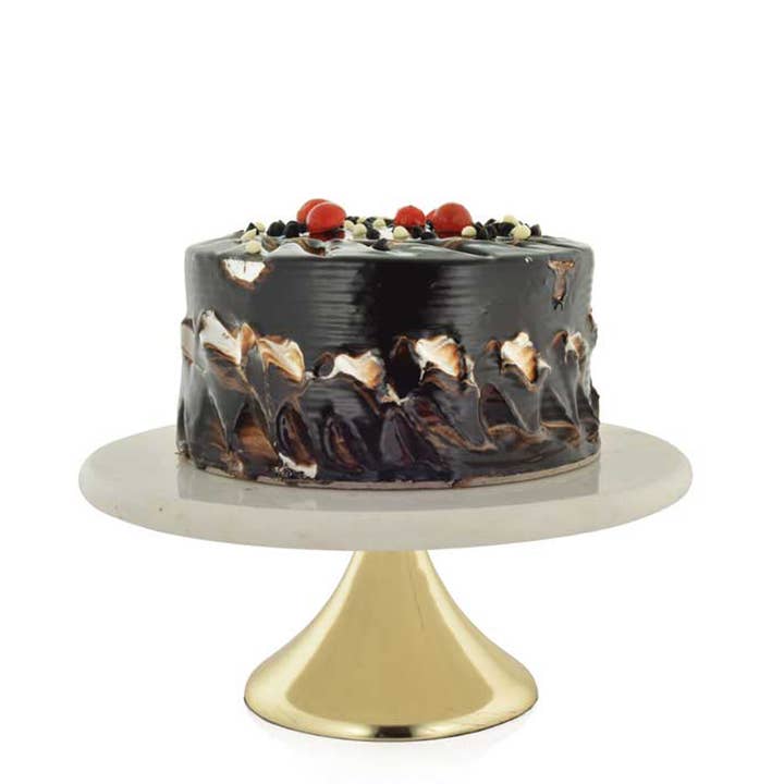 Edge Company - Wholesale Cake stand - Marble & Gold Cake Stand Medium2